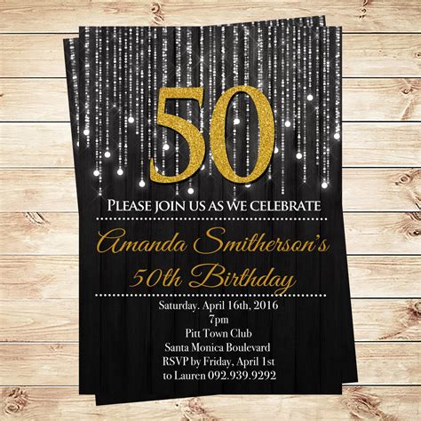 adobe 50th birthday invitation maker|Free, printable custom 50th birthday invitation templates .